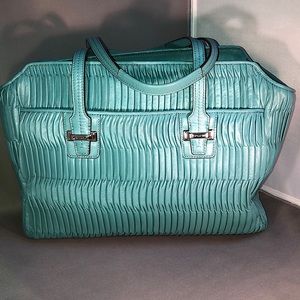 Item ends 12/12.  Coach “Taylor” Gathered Leather Carryall Handbag - Make offer!